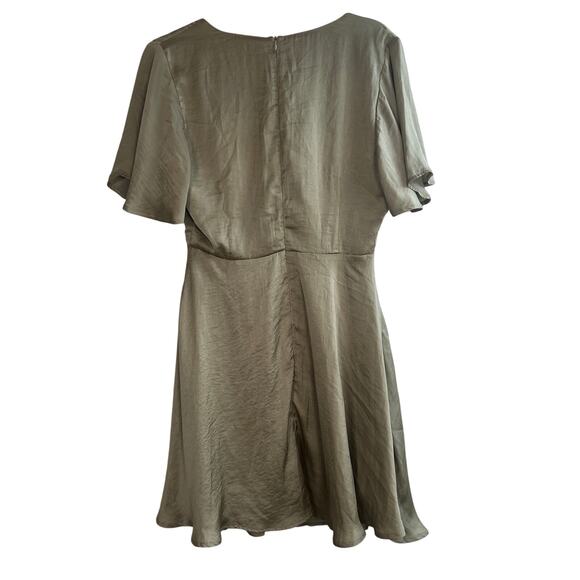 Billy J. Luna Dress Fit and Flare Sage Mini Dress size 10 - Picture 4 of 13